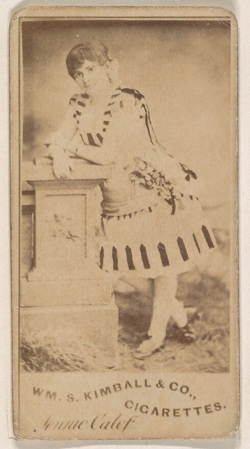 Jennie Calef, from the Actresses series (N203) issued by Wm. S. Kimball & Co., Issued by William S. Kimball &amp; Company, Commercial color lithograph 