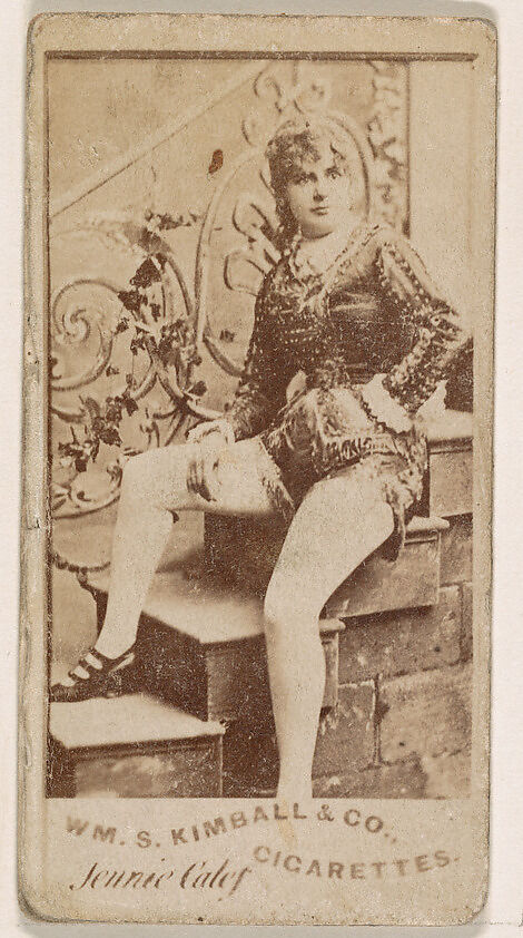 Jennie Calef, from the Actresses series (N203) issued by Wm. S. Kimball & Co., Issued by William S. Kimball &amp; Company, Commercial color lithograph 