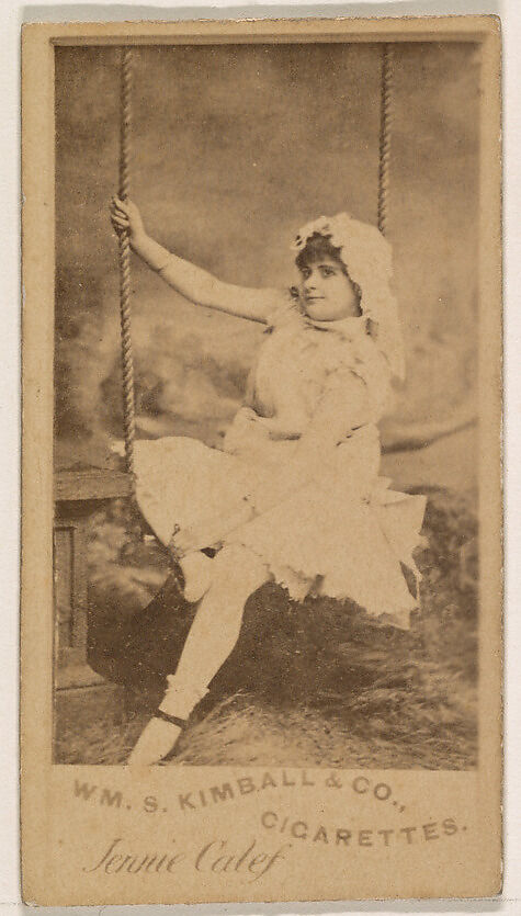 Jennie Calef, from the Actresses series (N203) issued by Wm. S. Kimball & Co., Issued by William S. Kimball &amp; Company, Commercial color lithograph 