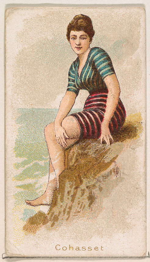 Cohasset, from the Fancy Bathers series (N187) issued by Wm. S. Kimball & Co., Issued by William S. Kimball &amp; Company, Commercial color lithograph 