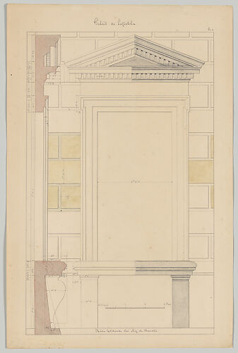 Exterior Window Bay from the Farnese Palace of Caprarola, Preparatory Study for the 'Oeuvres Complètes de Jacques Barozzi de Vignole'
