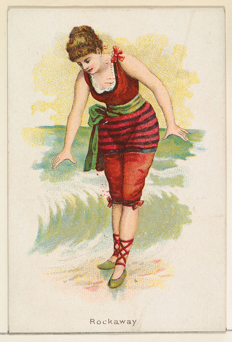 Rockaway, from the Beautiful Bathers series (N192) issued by Wm. S. Kimball & Co., Issued by William S. Kimball &amp; Company, Commercial color lithograph 