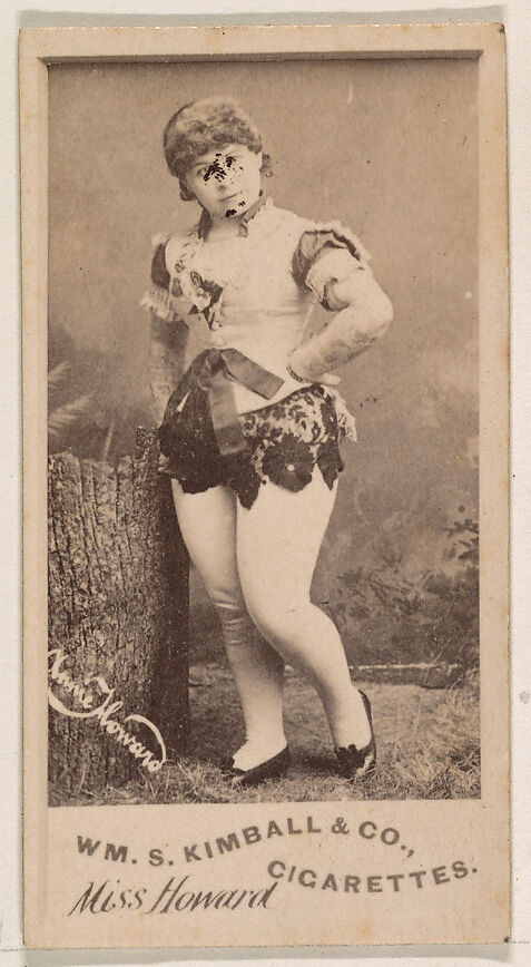 Miss Howard, from the Actresses series (N203) issued by Wm. S. Kimball & Co., Issued by William S. Kimball &amp; Company, Commercial color lithograph 