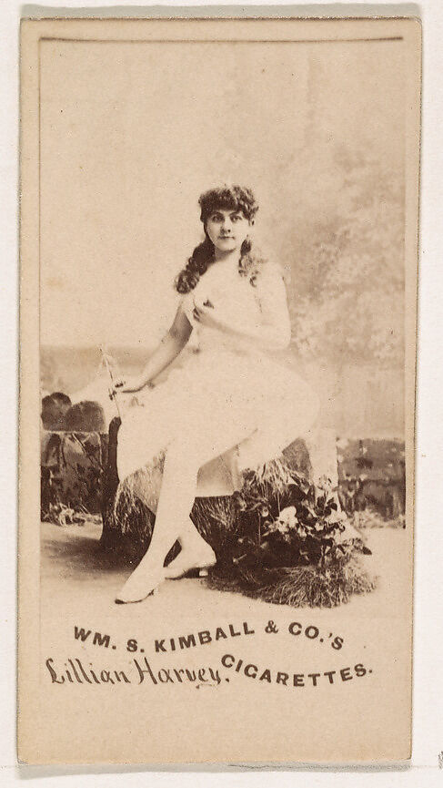 Lillian Harvey, from the Actresses series (N203) issued by Wm. S. Kimball & Co., Issued by William S. Kimball &amp; Company, Commercial color lithograph 