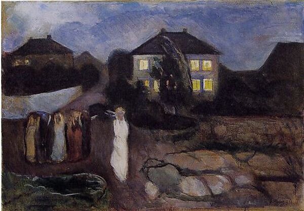 The Storm, Edvard Munch (Norwegian, Løten 1863–1944 Ekely), Oil on canvas 
