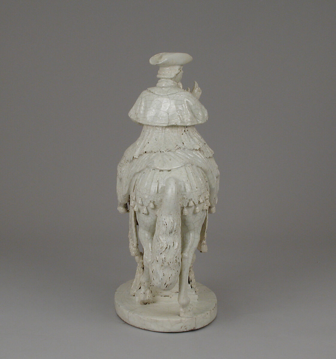 Pope Pius VI on Horseback, Antonio and Lorenzo Cialli, White glazed earthenware, Italian, Rome