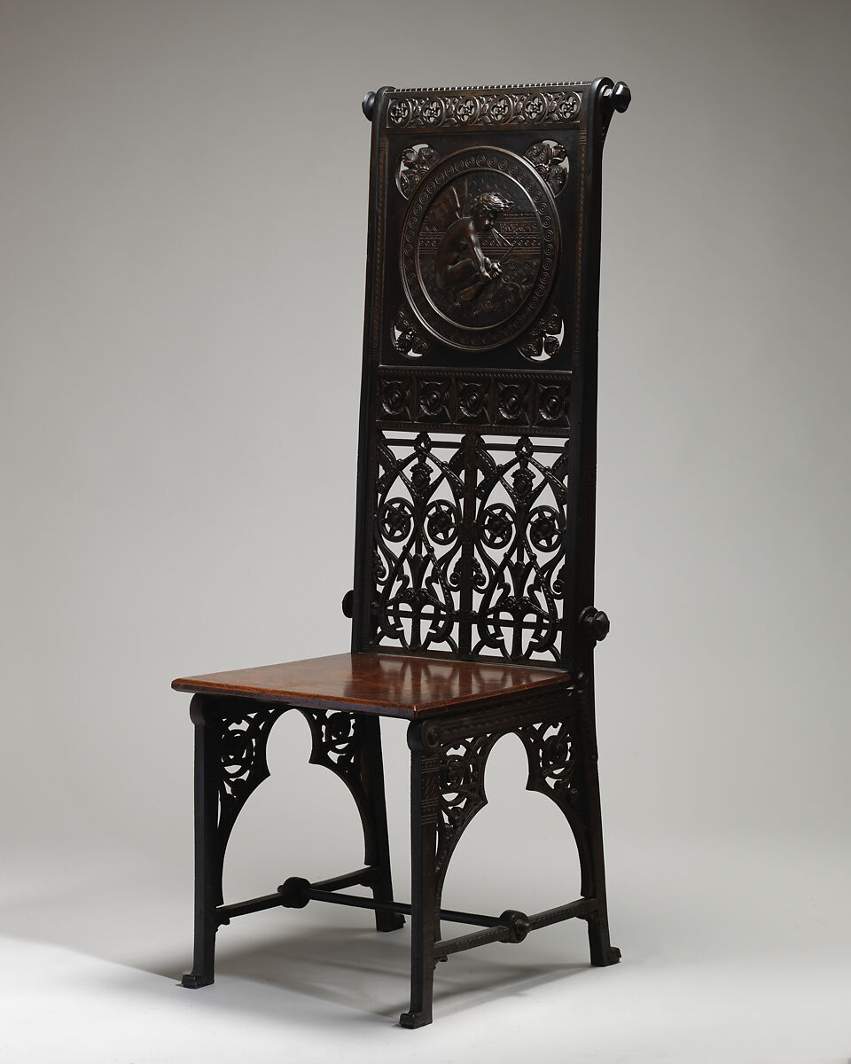 Chair, Attributed to Christopher Dresser (British, Glasgow, Scotland 1834–1904 Mulhouse), Cast iron, wood, British, Coalbrookdale