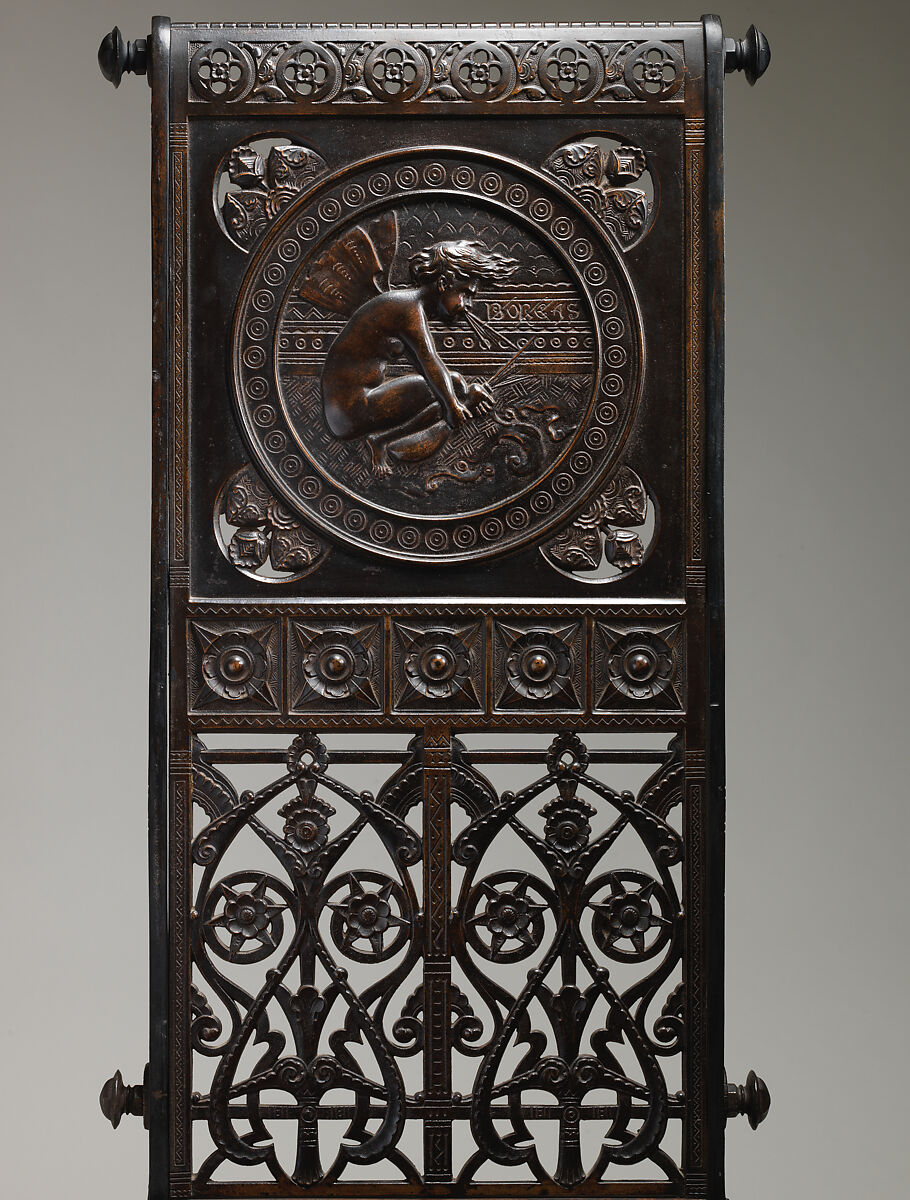Chair, Attributed to Christopher Dresser (British, Glasgow, Scotland 1834–1904 Mulhouse), Cast iron, wood, British, Coalbrookdale