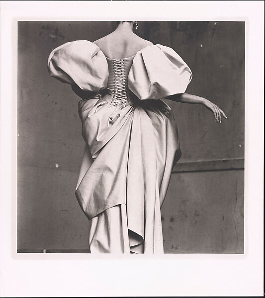 Christian Lacroix Duchesse Satin Dress, Paris, Irving Penn (American, Plainfield, New Jersey 1917–2009 New York), Platinum-palladium print 