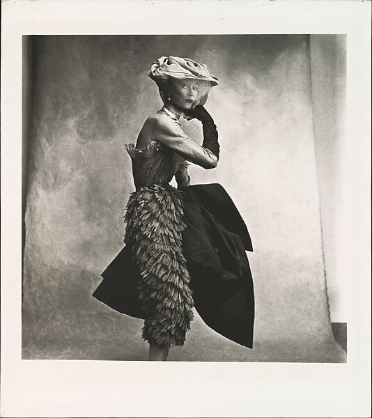 Irving Penn | Cocoa-Colored Balenciaga Dress (Lisa Fonssagrives-Penn ...