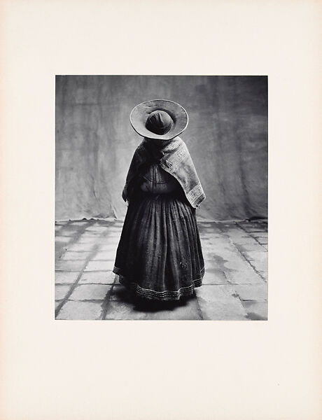 Cuzco Woman Looking Down, Irving Penn (American, Plainfield, New Jersey 1917–2009 New York), Gelatin silver print 