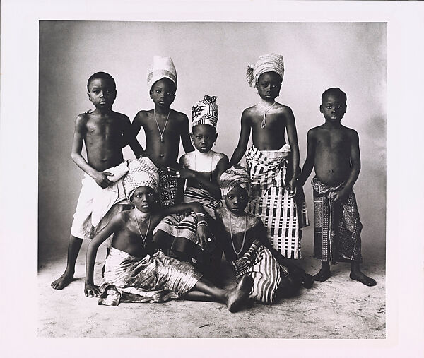 Dahomey Children, Irving Penn (American, Plainfield, New Jersey 1917–2009 New York), Platinum-palladium print 