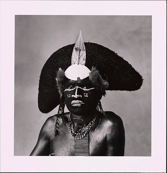 Enga Tribesman, New Guinea, Irving Penn (American, Plainfield, New Jersey 1917–2009 New York), Gelatin silver print 