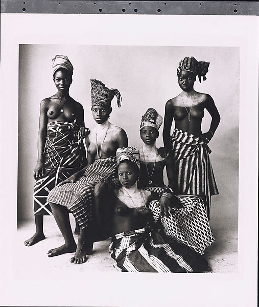Irving Penn | Five Dahomey Girls, Two Standing | The Metropolitan 