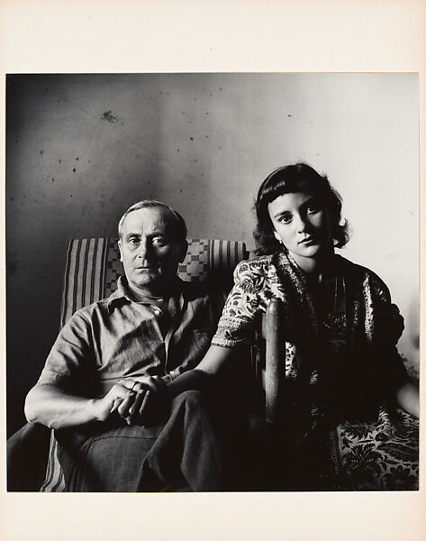 Miró and His Daughter, Dolores, Tarragona, Spain, Irving Penn (American, Plainfield, New Jersey 1917–2009 New York), Gelatin silver print 