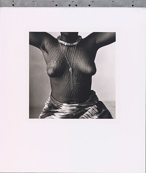 Scarred Dahomey Girl, Irving Penn (American, Plainfield, New Jersey 1917–2009 New York), Platinum-palladium print 