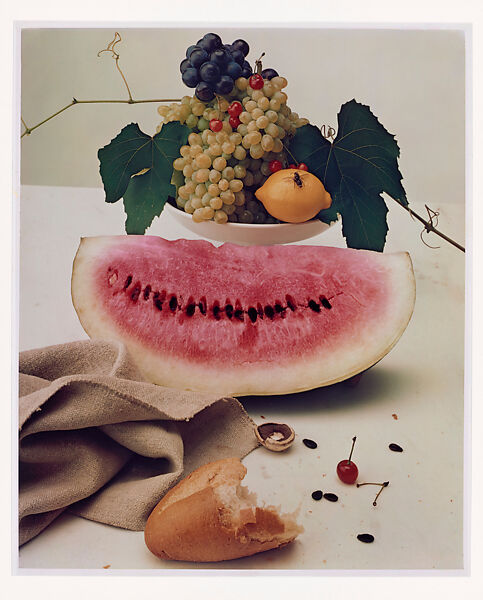 Still Life with Watermelon, New York, Irving Penn (American, Plainfield, New Jersey 1917–2009 New York), Dye transfer print 