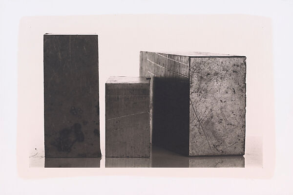 Three Steel Blocks, New York, Irving Penn (American, Plainfield, New Jersey 1917–2009 New York), Platinum-palladium print 