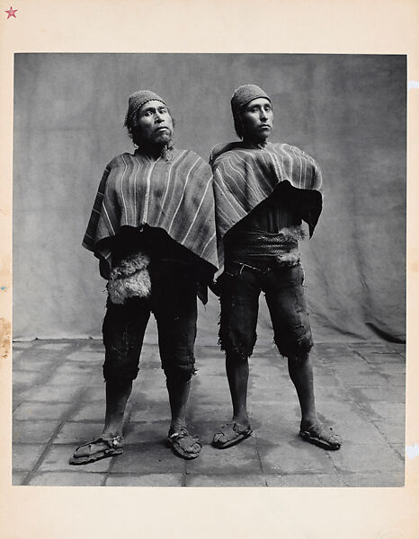 Two Quechuan Indians, Cuzco, Irving Penn (American, Plainfield, New Jersey 1917–2009 New York), Gelatin silver print 