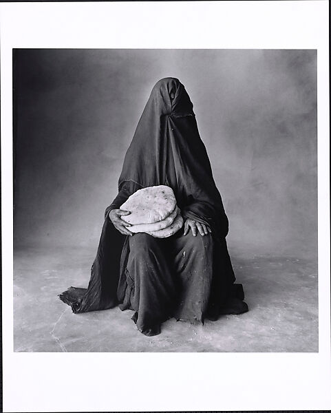 Woman with Three Loaves, Morocco, Irving Penn (American, Plainfield, New Jersey 1917–2009 New York), Gelatin silver print 