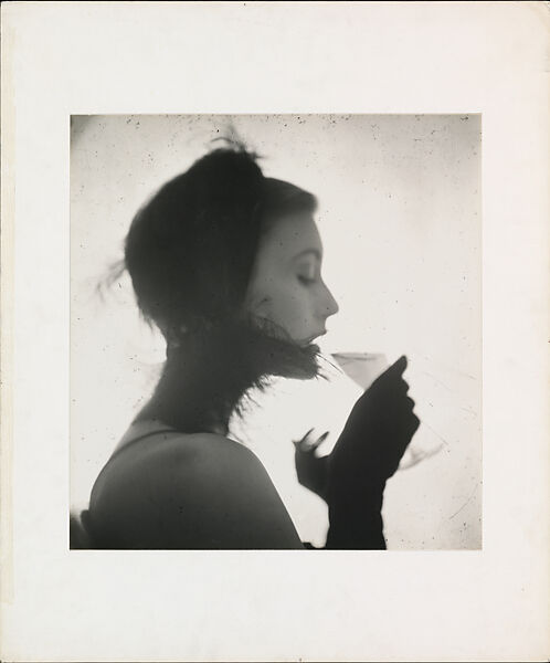 Girl Drinking (Mary Jane Russell), New York, Irving Penn (American, Plainfield, New Jersey 1917–2009 New York), Gelatin silver print 