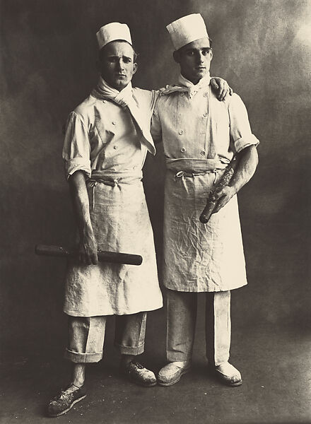 Pâtissiers [Pastry Chefs], Paris, Irving Penn (American, Plainfield, New Jersey 1917–2009 New York), Platinum-palladium-iridium print 