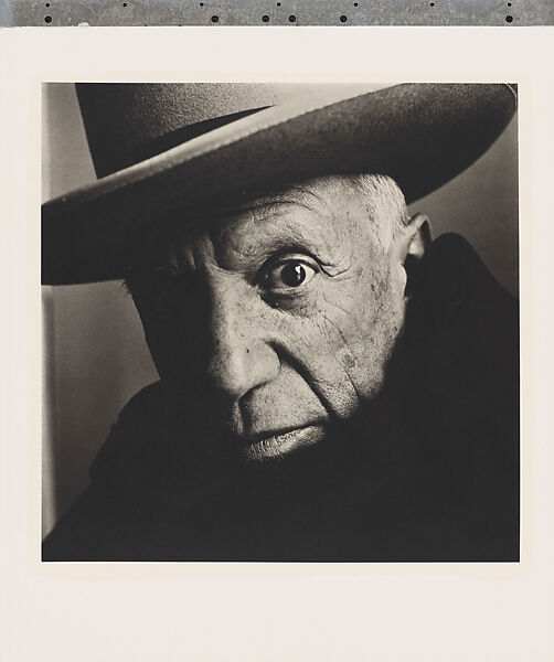 Pablo Picasso at La Californie, Cannes, Irving Penn (American, Plainfield, New Jersey 1917–2009 New York), Platinum-palladium print 