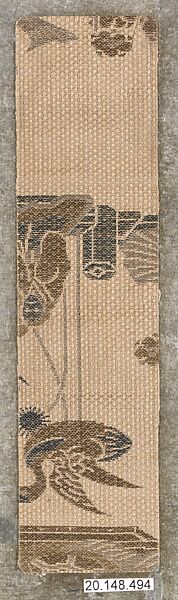 Piece, Silk / Compound weave, China