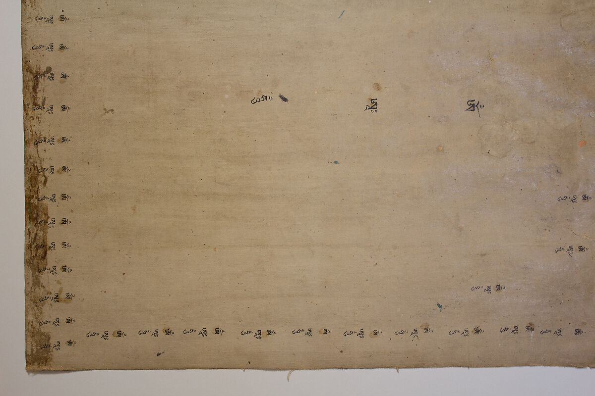 Chakrasamvara with His Consort Vajravarahi, Distemper on cotton, Central Tibet