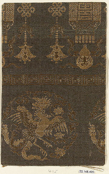 Piece, Silk / Compound weave, China
