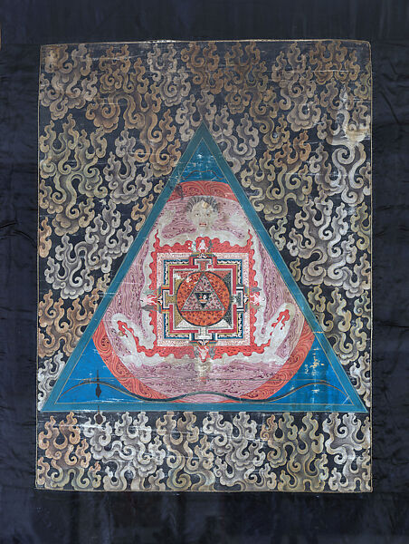 Ekajata Attribute Mandala, Distemper on cotton, Central Tibet