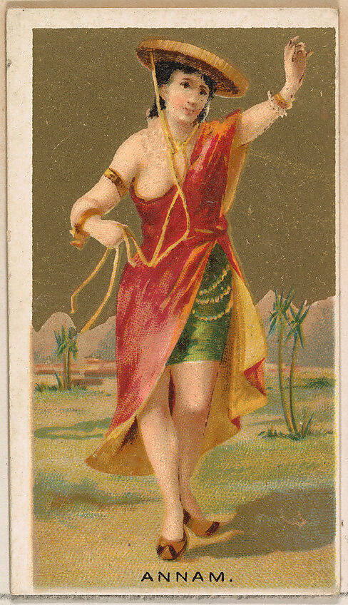 Annam, from the Dancing Girls of the World series (N185) issued by Wm. S. Kimball & Co., Issued by William S. Kimball &amp; Company, Commercial color lithograph 