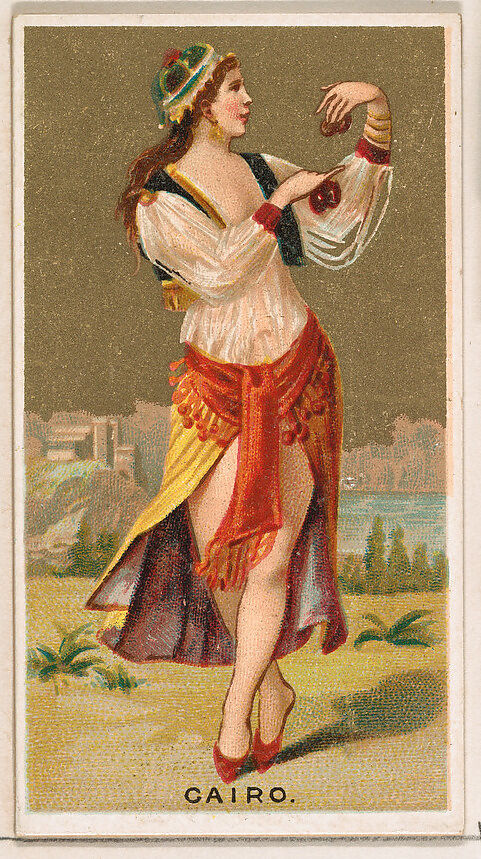 Cairo, from the Dancing Girls of the World series (N185) issued by Wm. S. Kimball & Co., Issued by William S. Kimball &amp; Company, Commercial color lithograph 
