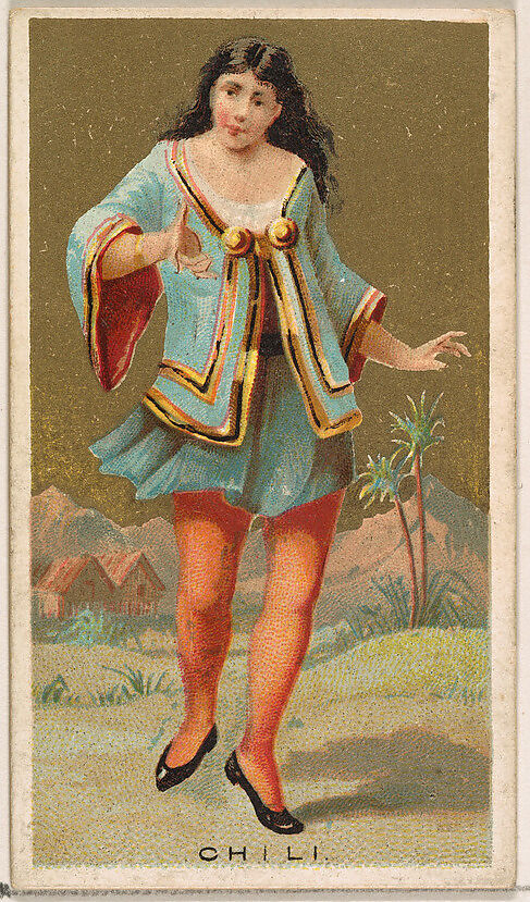 Chili, from the Dancing Girls of the World series (N185) issued by Wm. S. Kimball & Co., Issued by William S. Kimball &amp; Company, Commercial color lithograph 