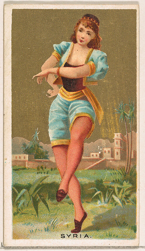 Syria, from the Dancing Girls of the World series (N185) issued by Wm. S. Kimball & Co., Issued by William S. Kimball &amp; Company, Commercial color lithograph 