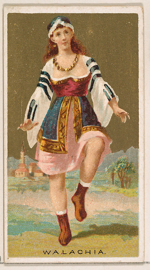 Walachia, from the Dancing Girls of the World series (N185) issued by Wm. S. Kimball & Co., Issued by William S. Kimball &amp; Company, Commercial color lithograph 