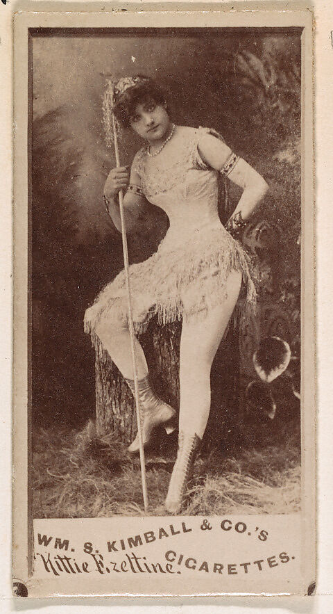 Kittie Fizeltine, from the Actresses series (N203) issued by Wm. S. Kimball & Co., Issued by William S. Kimball &amp; Company, Commercial color lithograph 