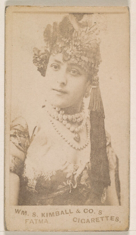 Miss Fatma, from the Actresses series (N203) issued by Wm. S. Kimball & Co., Issued by William S. Kimball &amp; Company, Commercial color lithograph 