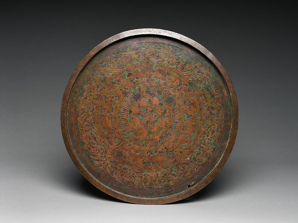 Offering tray (talam), Copper alloy, Indonesia 