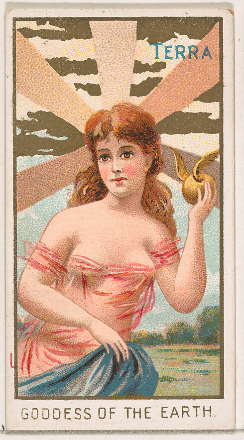 Terra, Goddess of the Earth, from the Goddesses of the Greeks and Romans series (N188) issued by Wm. S. Kimball & Co., Issued by William S. Kimball &amp; Company, Commercial color lithograph 