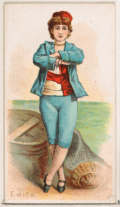 Edita, from the Ballet Queens series (N182) issued by Wm. S. Kimball & Co., Issued by William S. Kimball &amp; Company, Commercial color lithograph 