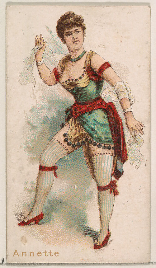 Annette, from the Ballet Queens series (N182) issued by Wm. S. Kimball & Co., Issued by William S. Kimball &amp; Company, Commercial color lithograph 