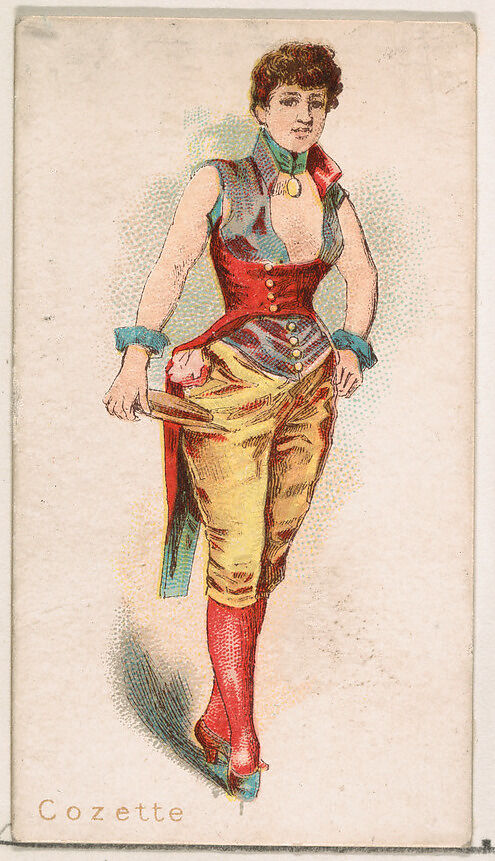 Cozette, from the Ballet Queens series (N182) issued by Wm. S. Kimball & Co., Issued by William S. Kimball &amp; Company, Commercial color lithograph 