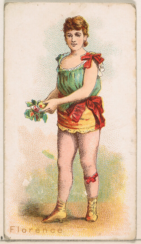 Florence, from the Ballet Queens series (N182) issued by Wm. S. Kimball & Co., Issued by William S. Kimball &amp; Company, Commercial color lithograph 