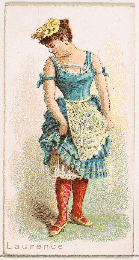 Laurence, from the Ballet Queens series (N182) issued by Wm. S. Kimball & Co., Issued by William S. Kimball &amp; Company, Commercial color lithograph 