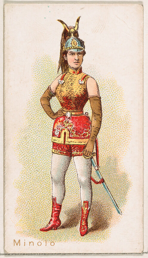 Minolo, from the Ballet Queens series (N182) issued by Wm. S. Kimball & Co., Issued by William S. Kimball &amp; Company, Commercial color lithograph 
