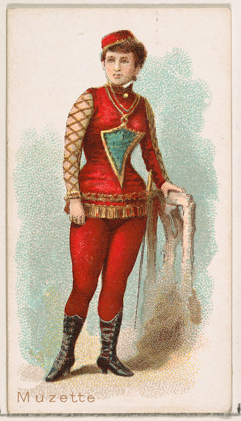 Muzette, from the Ballet Queens series (N182) issued by Wm. S. Kimball & Co., Issued by William S. Kimball &amp; Company, Commercial color lithograph 