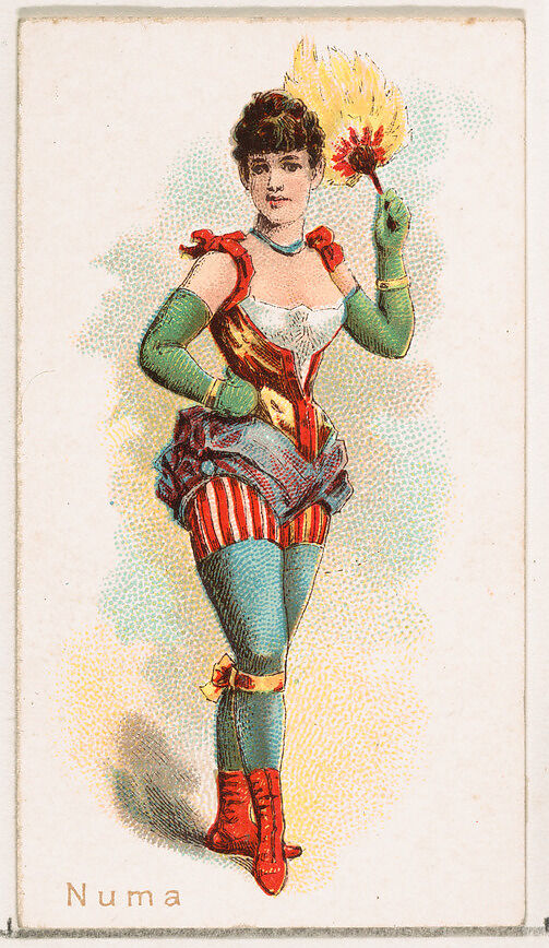 Numa, from the Ballet Queens series (N182) issued by Wm. S. Kimball & Co., Issued by William S. Kimball &amp; Company, Commercial color lithograph 