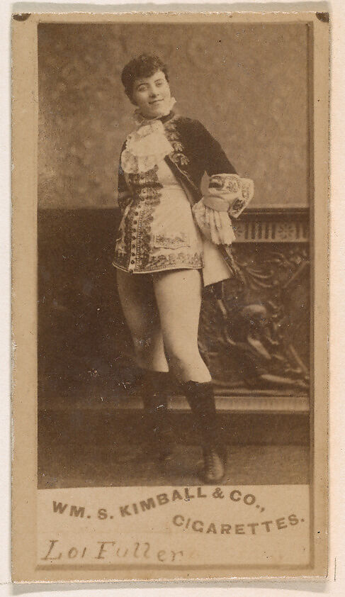 Loie Fuller, from the Actresses series (N203) issued by Wm. S. Kimball & Co., Issued by William S. Kimball &amp; Company, Commercial color lithograph 