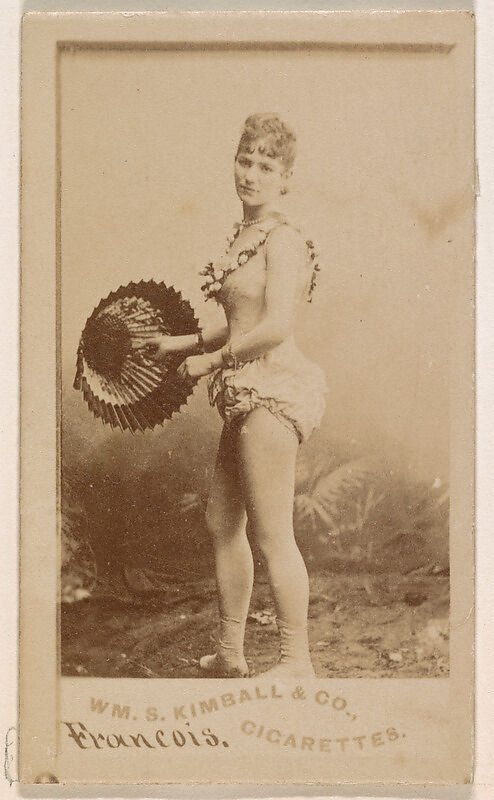 Miss Francois, from the Actresses series (N203) issued by Wm. S. Kimball & Co., Issued by William S. Kimball &amp; Company, Commercial color lithograph 